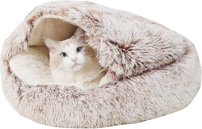 Pawcoda™ 2-in-1 Round Cushion & Warm Pet House